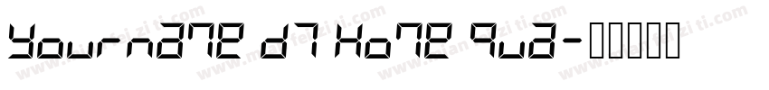 Yourname D7 Home Qua字体转换